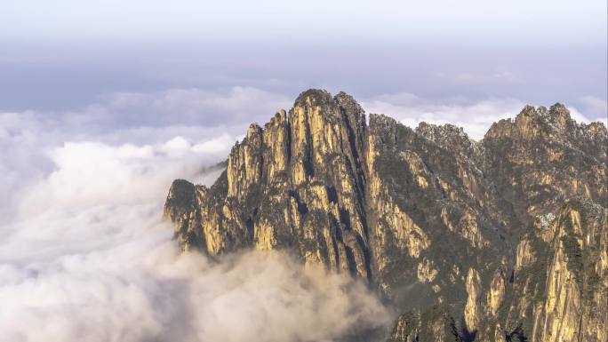 黄山壮观云海延时摄影