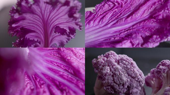 紫色蔬菜 天然紫色 娃娃菜 花菜