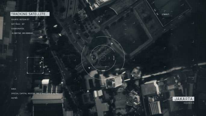 雅加达卫星图像老电影老骗子黑白电视