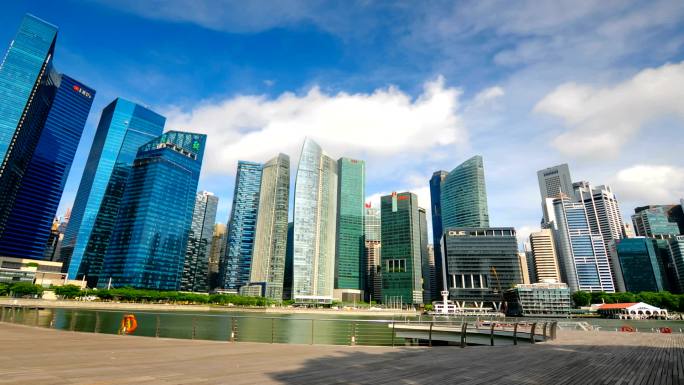 新加坡城市延时航拍新加坡视频旅游宣传片地