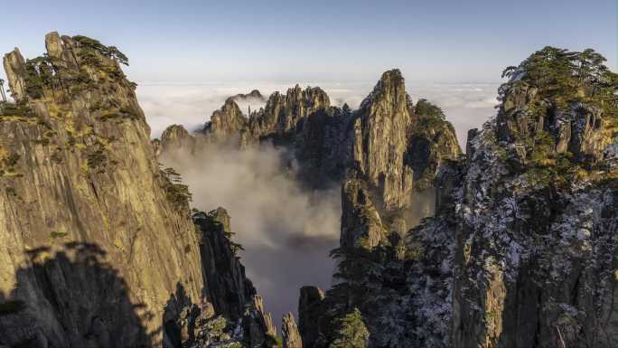 黄山壮观云海延时摄影