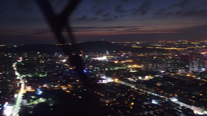 武汉 江夏 纸坊 夜景 城市风光