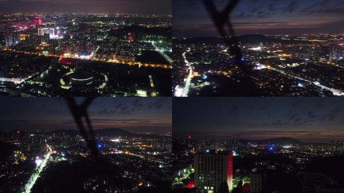 武汉 江夏 纸坊 夜景 城市风光