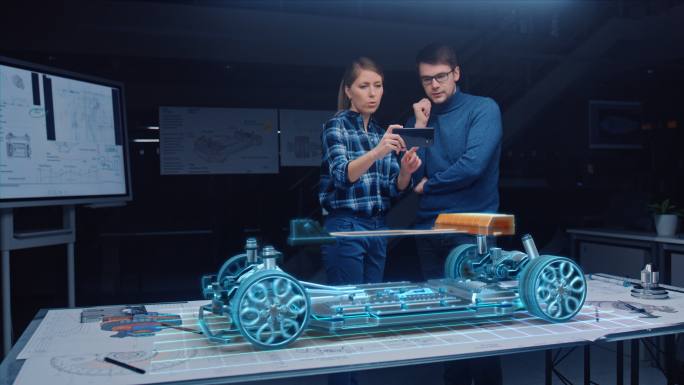 3D电动汽车设计新能源汽车三维汽车汽车模