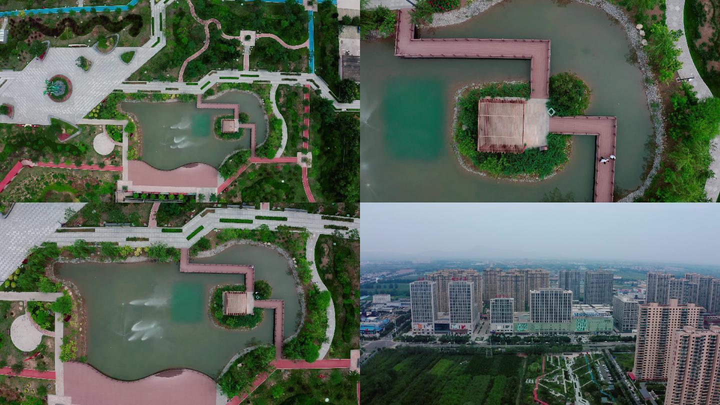忻州新城湿地公园垂直航拍