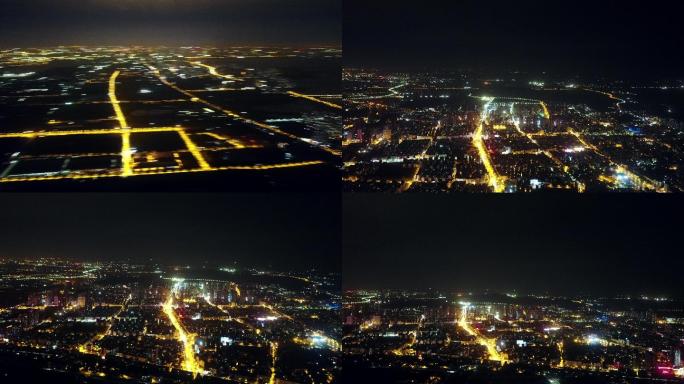 武汉 江夏 纸坊 夜景 城市风光