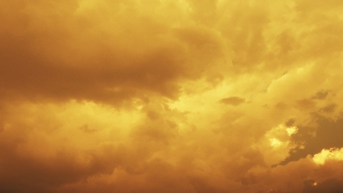 【HD天空】金色云层厚云天空温暖金云治愈
