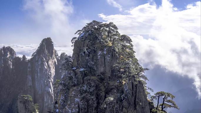 黄山壮观云海延时摄影