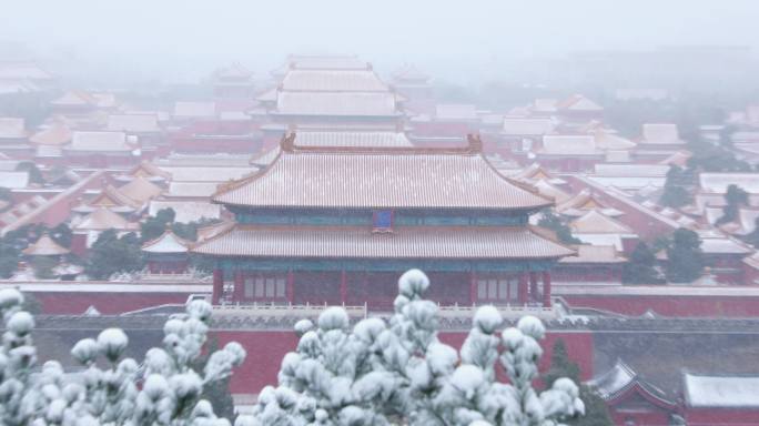 4K拍摄北京故宫雪景