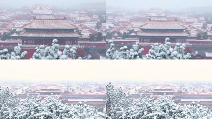 4K拍摄北京故宫雪景