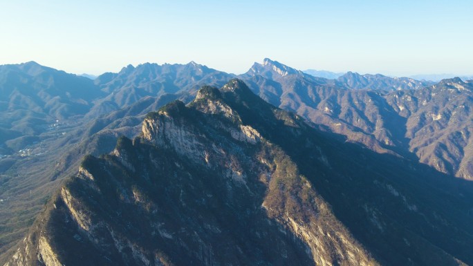 4K航拍洛阳白云山5A级风景区