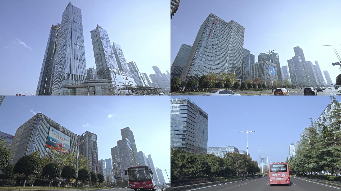 南京、河西、中央商务区、城市、高楼大厦