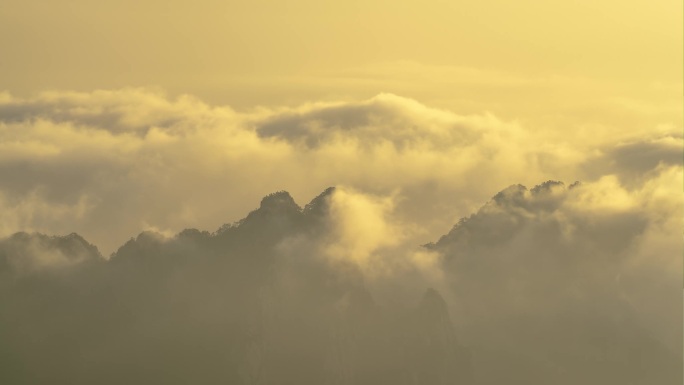 黄山壮观云海延时摄影