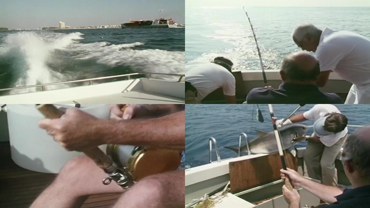 80年代海上钓金枪鱼