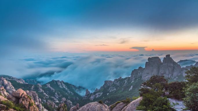 青岛崂山云海延时4K