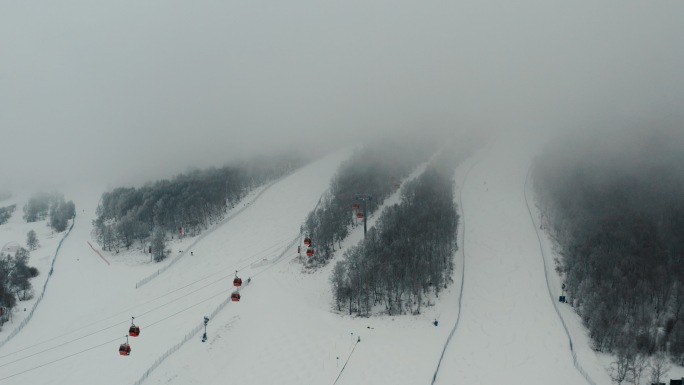 4K-雪场大雾