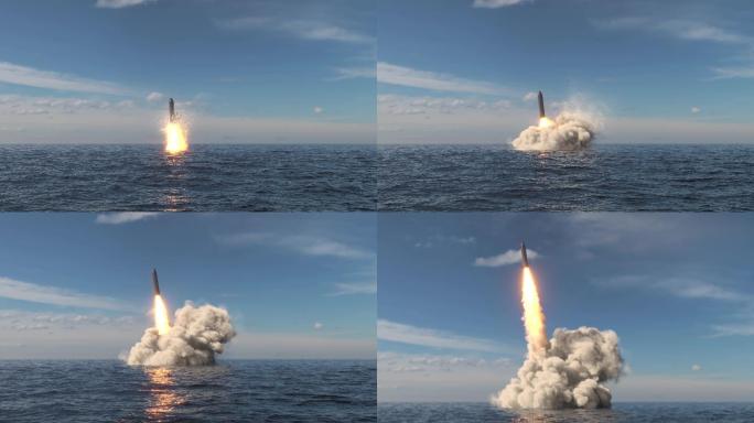 弹道导弹水下发射国防军事海军陆军现代化