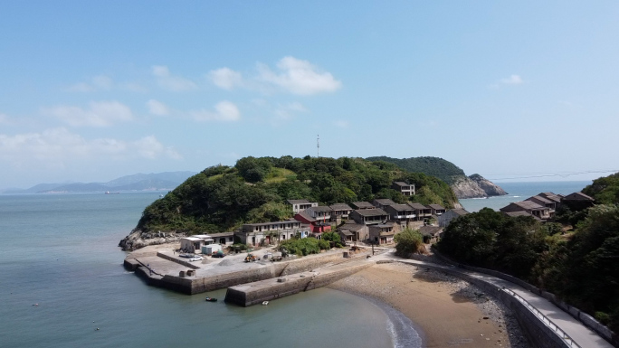 舟山桃花岛安期峰塔湾金沙海滩