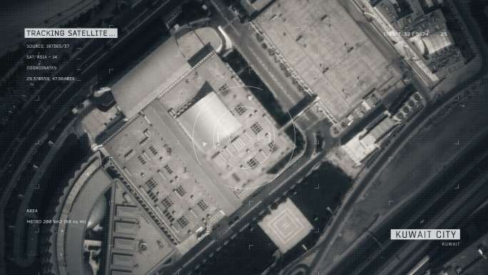 科威特城市卫星图像