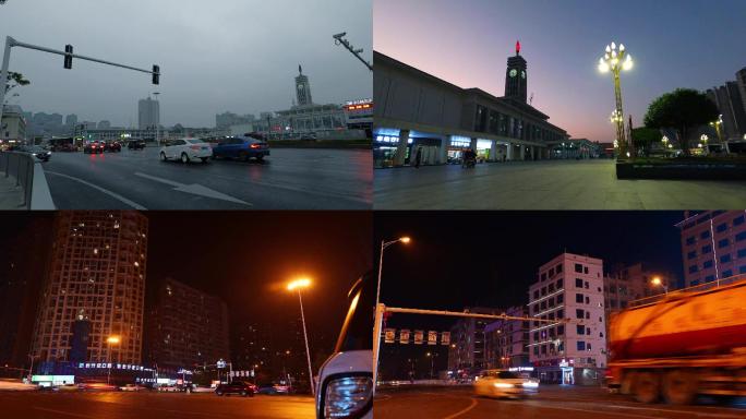 城市4k延时素材