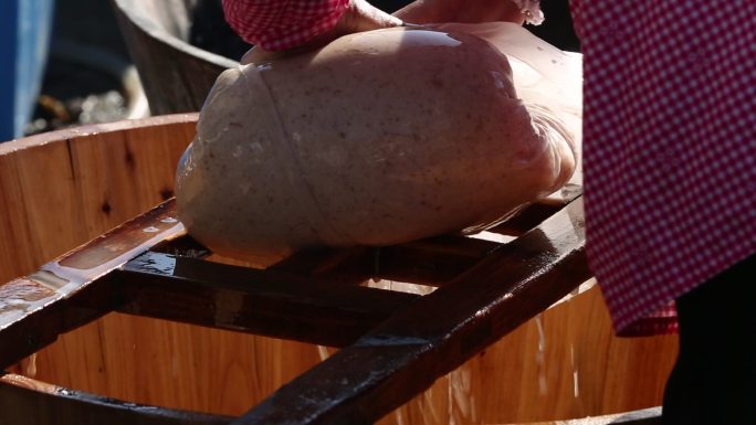 制作传统农产品番薯粉丝淀粉原素材