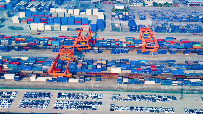 青白江一带一路物流港口运输物流港口贸易