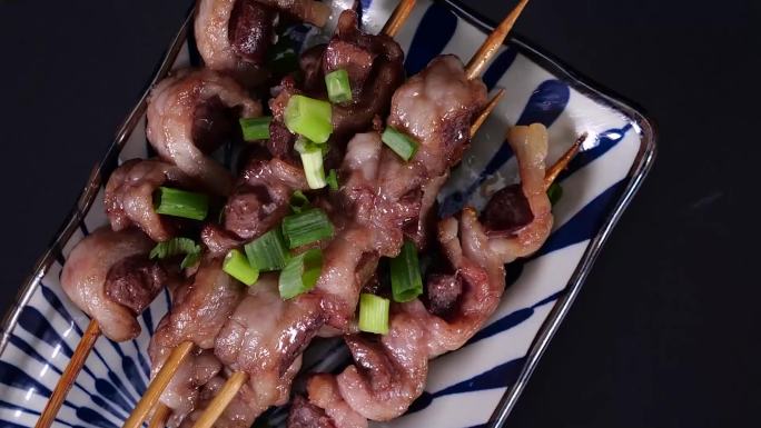 烧烤烤串炸串餐饮特写视频素材烤串视频