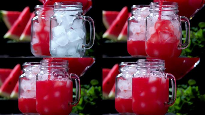 西瓜冰沙夏季夏天西瓜汁榨汁机