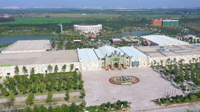 4K航拍齐河欧乐堡动物王国