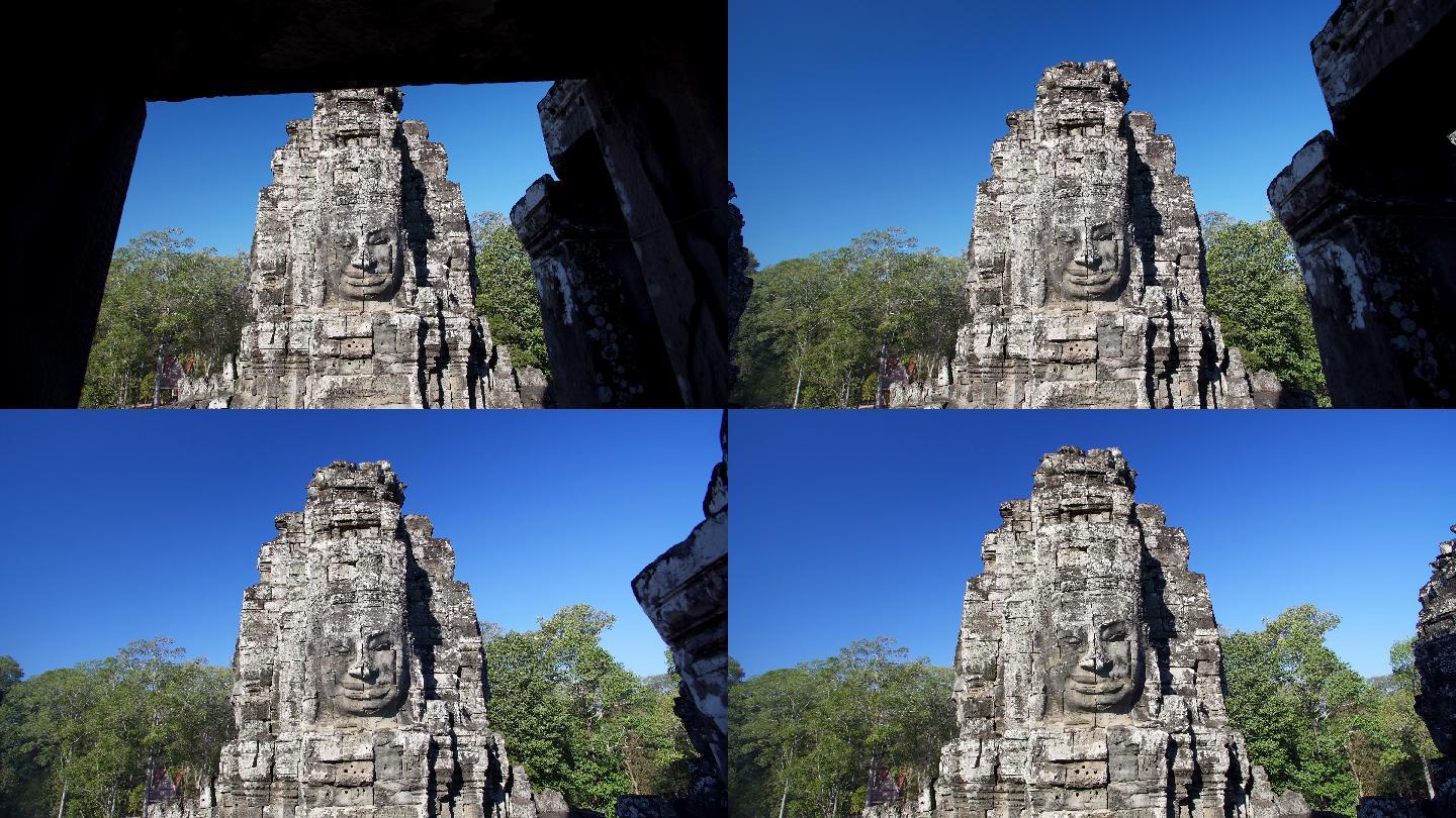 吴哥窟寺雕像吴哥寺柬埔寨庙宇