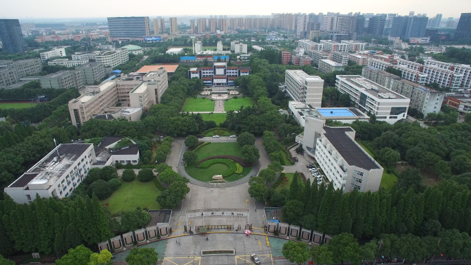 大学航拍，嘉兴学院，嘉兴高校，越秀校区