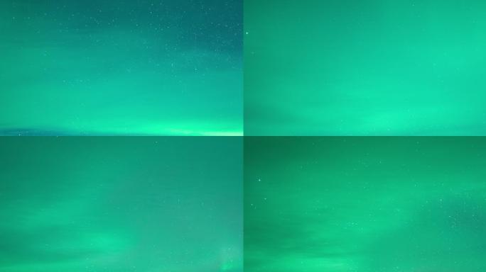 冰岛夜空中的北极光或极光