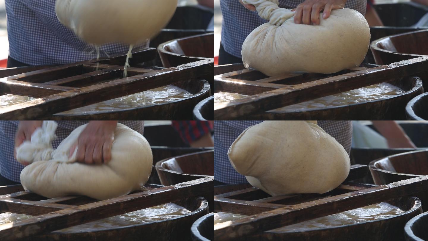 传统农产品番薯粉丝制作原素材