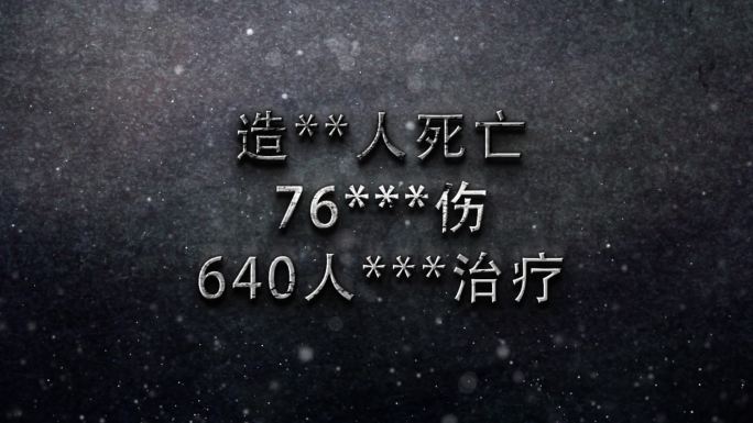 警示字幕安全生产事故警示标题文字