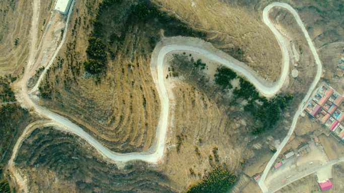 乡村山区公路村容村貌