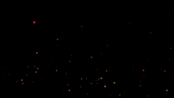 彩色粒子 粒子上升 萤火虫 星光 光斑