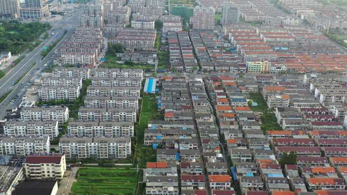 江苏建湖城市风光航拍