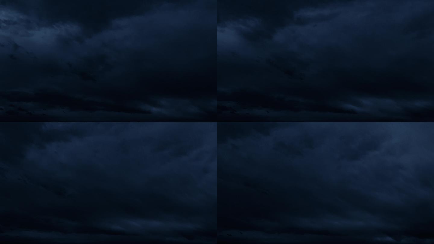 【HD天空】夜晚天空阴云密布深夜暗夜恐怖