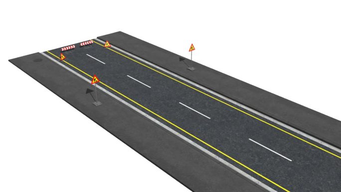 道路施工三维3d模拟高速路面建造过程