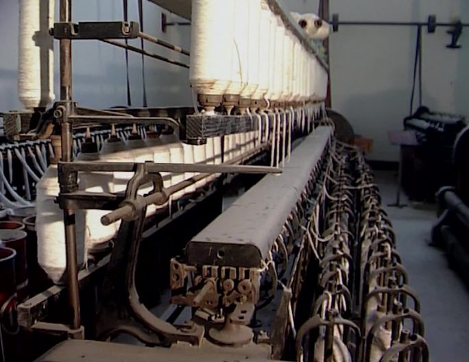 近代南通大生纱厂旧址老纺织机