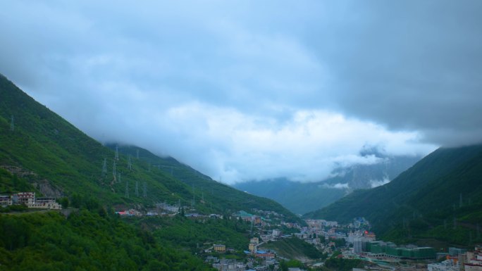 四川甘孜州康定高原延时风景