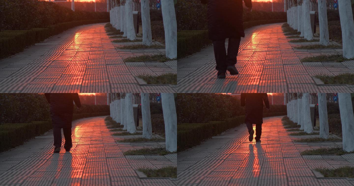 男人的脚步，走向阳光