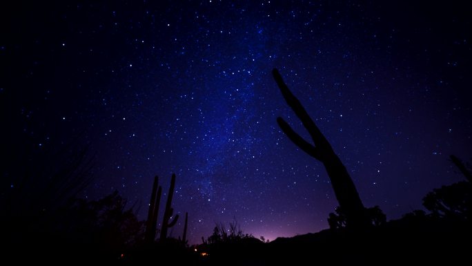 银河之夜背景梦幻银河星空极光延时流星雨唯