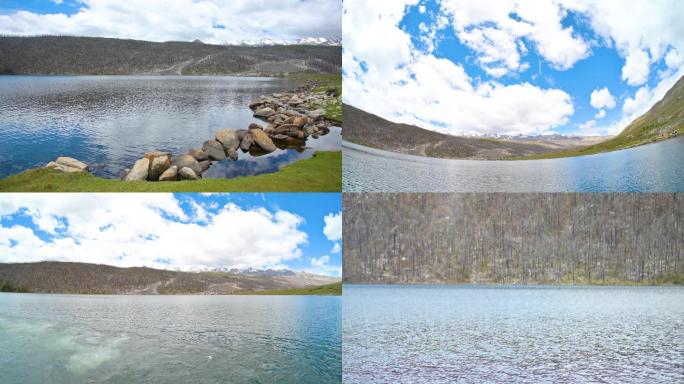 四川甘孜州木格措高原湖泊旅游风景区