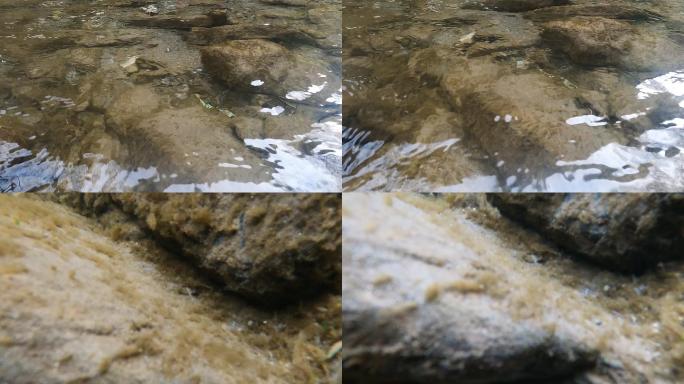 【4K】户外河流镜头下水入水A