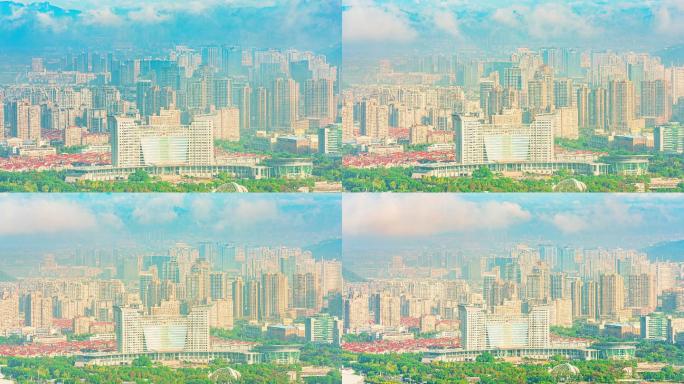 温岭市城市建设+云海延时摄影视频（后）