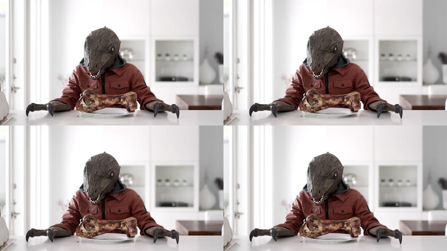午餐是为恐龙少年准备的