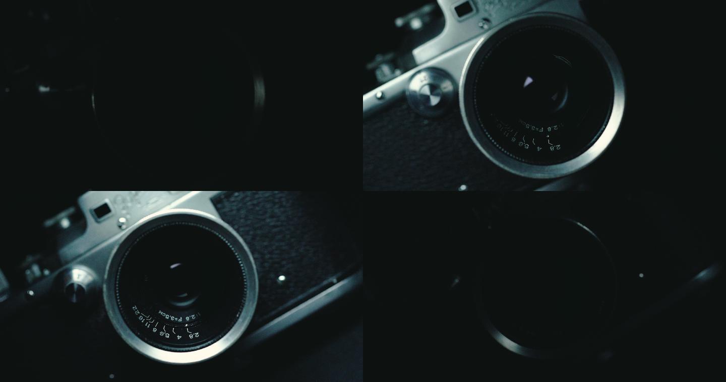 经典复古相机微距机械素材