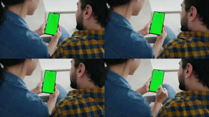 使用带绿色屏幕的智能手机可抠像