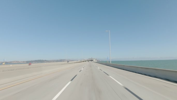 里士满大桥行车记录仪第一视角安全驾驶